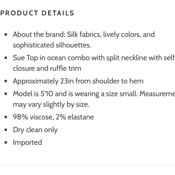 Ramy Brook Printed Sue Ruffle Sleeve Top in Ocean - Picture 12 of 12